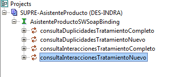 Operaciones incluidas en un portType y en un binding