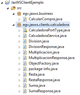 Cliente generado por wsimport en proyecto de Eclipse